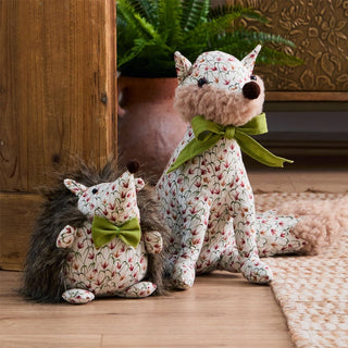 Henrietta the Hedgehog Doorstop | Fabric Door Stop with Floral Design | 22 cm
