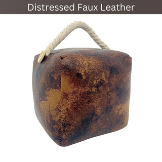 Her Ladyship Faux Leather Doorstop, 16cm Novelty Slogan Door Stop Rope Handle