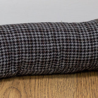 Herringbone Dachshund Draught Excluder | Fabric Sausage Dog Draft Excluder 88cm