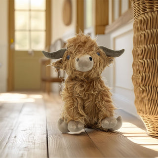 Highland Cow Doorstop | Ewan Highland Cow Door Stop Fabric Animal Door Stopper