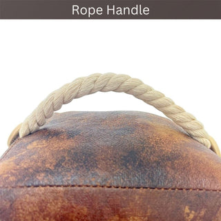 Home Where Memories are Made Faux Leather Doorstop with Rope Handle - 14cm