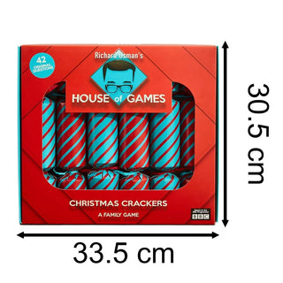 House of Games Christmas Crackers Pack of 6 with Original Quiz Rounds and Trophy