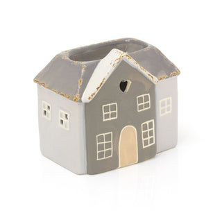 House Shaped Essential Oil Diffuser Fragrance Oil Burner | Ceramic Wax Melt Burner Tealight Candle Holder | Aroma Lamp Candle Diffuser - Colour Varies One Supplied