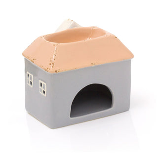 House Shaped Essential Oil Diffuser Fragrance Oil Burner | Ceramic Wax Melt Burner Tealight Candle Holder | Aroma Lamp Candle Diffuser - Colour Varies One Supplied