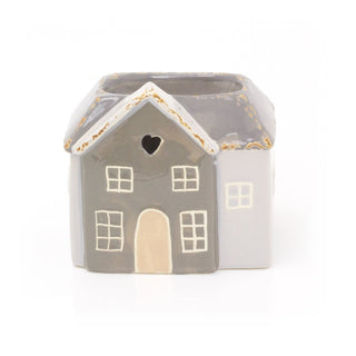 House Shaped Essential Oil Diffuser Fragrance Oil Burner | Ceramic Wax Melt Burner Tealight Candle Holder | Aroma Lamp Candle Diffuser - Colour Varies One Supplied