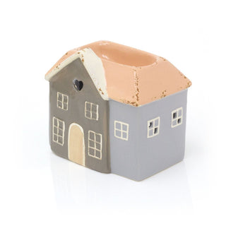 House Shaped Essential Oil Diffuser Fragrance Oil Burner | Ceramic Wax Melt Burner Tealight Candle Holder | Aroma Lamp Candle Diffuser - Colour Varies One Supplied