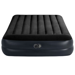 Intex Airbed With Built - In Pump | Dura - Beam Plus Pillow Rest Air Bed - 203x152cm