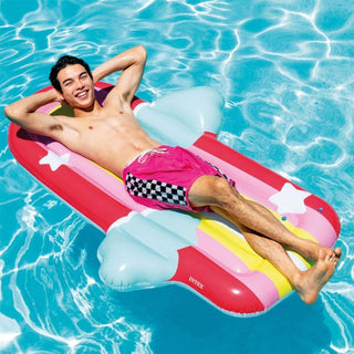Intex Rainbow Cloud Float | Colourful Inflatable Pool Float For Adults 183x132cm