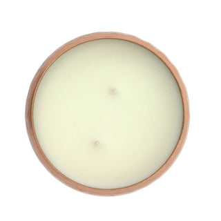 Iris Romance Scented Candle | 2 - Wick Candle in Hammered Metal Bowl - 10cm