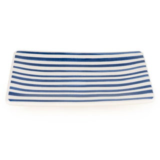 Jeff Banks Ceramic Soap Dish, 14cm Nautical Bathroom Soap Holder Tray