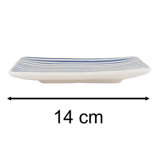 Jeff Banks Ceramic Soap Dish, 14cm Nautical Bathroom Soap Holder Tray