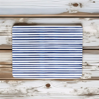 Jeff Banks Set of 4 Placemats | 29x21cm Cork Backed Blue Stripe Table Mats