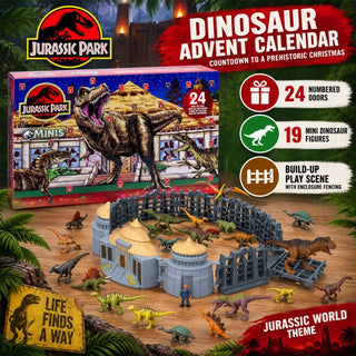 Jurassic World Toy Mini Figures Dinosaur Advent Calendar 2026, Dinosaur Playset