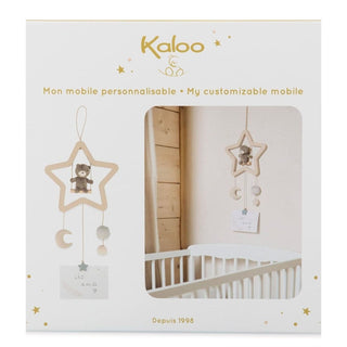 Kaloo Customisable Hanging Teddy Bear Cot Mobile | Personalised Baby Crib Mobile