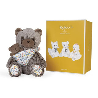Kaloo Linoo Papa Oscar Daddy Bear Soft Toy 35cm | Plush Dad & Baby Bear Cub Toys