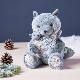 Kaloo Maman Louve Louise Mummy Wolf Soft Toy 36cm | Plush Mama & Baby Wolf