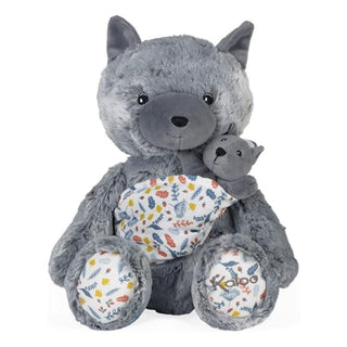 Kaloo Maman Louve Louise Mummy Wolf Soft Toy 36cm | Plush Mama & Baby Wolf