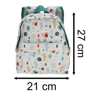 Kids Backpack | Children's Rucksack with Front Pocket for School & Travel - Animals