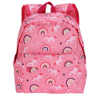 Kids Backpack | Children's Rucksack with Front Pocket for School & Travel - Unicorns