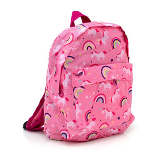 Kids Backpack | Children's Rucksack with Front Pocket for School & Travel - Unicorns