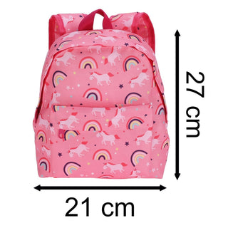 Kids Backpack | Children's Rucksack with Front Pocket for School & Travel - Unicorns