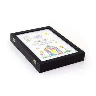 Kids Black A4 Artwork Display Frame | A4 Children's Picture Storage Frame