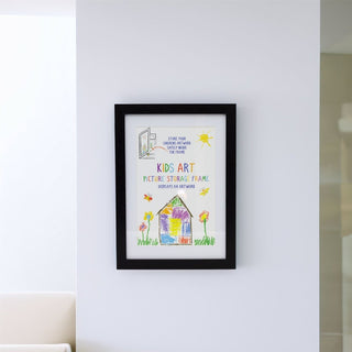 Kids Black A4 Artwork Display Frame | A4 Children's Picture Storage Frame