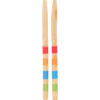 Kids Croquet Set | 4 Player Traditional Full Croquet Set - Outdoor Lawn Games