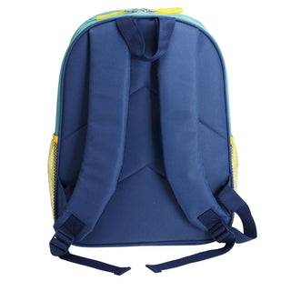 Kids Dinosaur Backpack | Boys Blue School Bag with Multiple Compartments - 12L