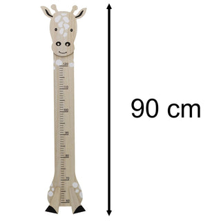 Kids Giraffe Height Chart, 60 - 120cm Children's Wooden Wall Mounted Growth Chart