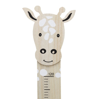 Kids Giraffe Height Chart, 60 - 120cm Children's Wooden Wall Mounted Growth Chart