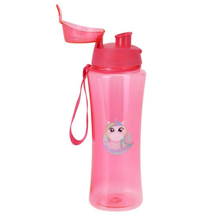 Kids Unicorn Water Bottle | Leak - Proof, 650ml, with Strap - Pink Unicorn