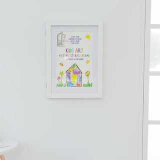 Kids White A4 Artwork Display Frame | A4 Children's Picture Storage Frame