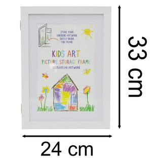 Kids White A4 Artwork Display Frame | A4 Children's Picture Storage Frame