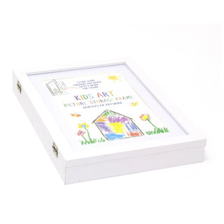 Kids White A4 Artwork Display Frame | A4 Children's Picture Storage Frame