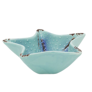 Large Ceramic Starfish Trinket Bowl, 20cm Nautical Jewellery Dish, Coastal Bowl