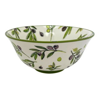 Large Olive Grove Fine China Serving Bowl, 16x7cm Ceramic Soup Cereal Bowl