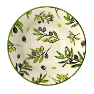 Large Olive Grove Fine China Serving Bowl, 16x7cm Ceramic Soup Cereal Bowl