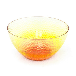 Large Orange Ombre Salad Bowl | Plastic Serving Bowl for Outdoor Dining 25x13cm