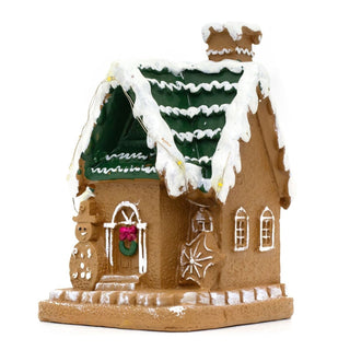 LED Gingerbread House Ornament | Light - Up Mini Christmas House Decoration 13cm
