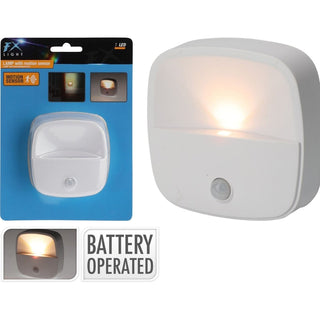 LED Motion Sensor Night Light, Battery Powered Self Adhesive Indoor Wall Light