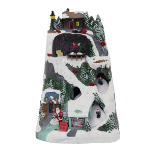 LED Ski Slope | Illuminated LED Christmas Ornament with Movement - 30cm