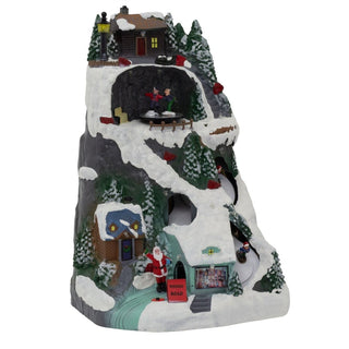 LED Ski Slope | Illuminated LED Christmas Ornament with Movement - 30cm