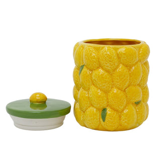 Lemon Kitchen Storage Jar | Ceramic Citrus Fruit Cookie Jar Biscuit Barrel