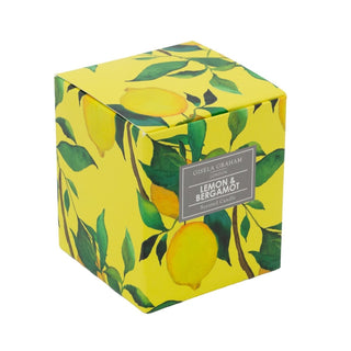 Lemon Tree Scented Candle 9cm Lemon & Bergamot Citrus Glass Jar Fragrance Candle
