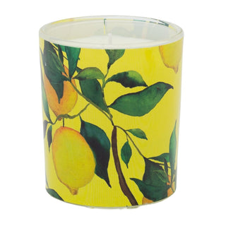 Lemon Tree Scented Candle 9cm Lemon & Bergamot Citrus Glass Jar Fragrance Candle