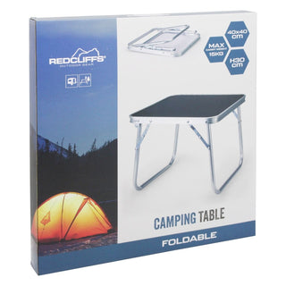 Lightweight Folding Camping Table, 40x30cm Aluminium Portable Outdoor Side Table