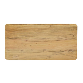 Mango Wood Serving Board with Legs, 60cm Large Raised Wooden Serving Platter