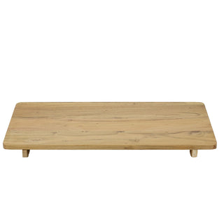 Mango Wood Serving Board with Legs, 60cm Large Raised Wooden Serving Platter