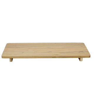 Mango Wood Serving Board with Legs, 60cm Large Raised Wooden Serving Platter